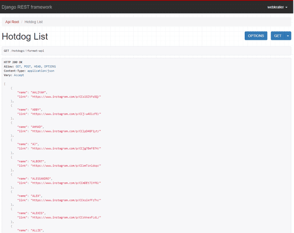 What Hotdog You Are API Screenshot